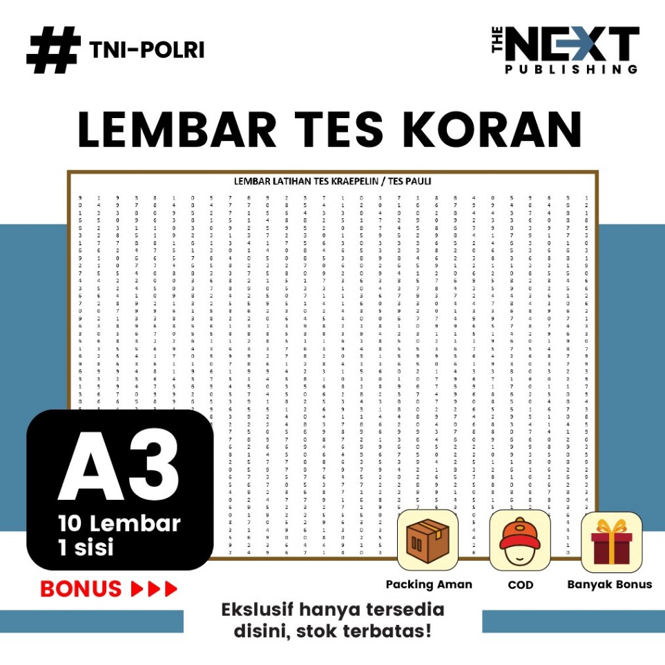 

Sedang Ramai Lembar tes koranTes kreapelinTes Pauli