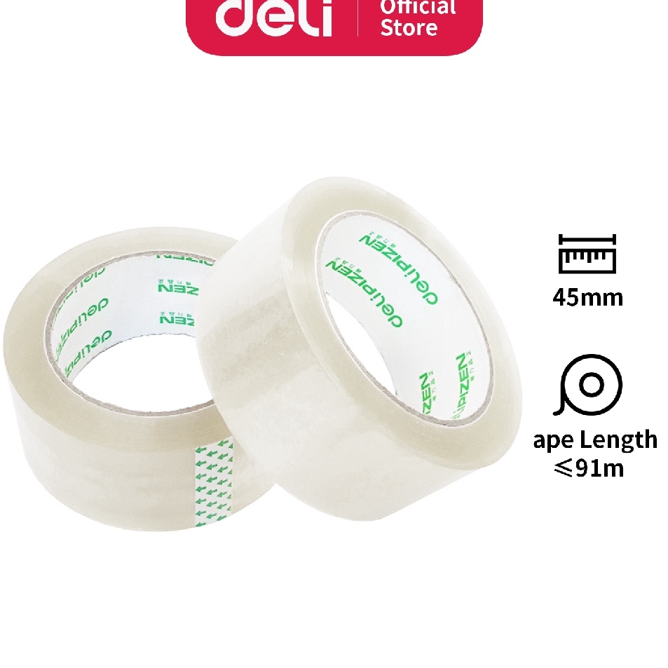 

Hadir Terunik Deli Isolasi Lakban Bening 45mm x 1 yard x 48 Micron Berkualitas Tanpa Pewangi 392