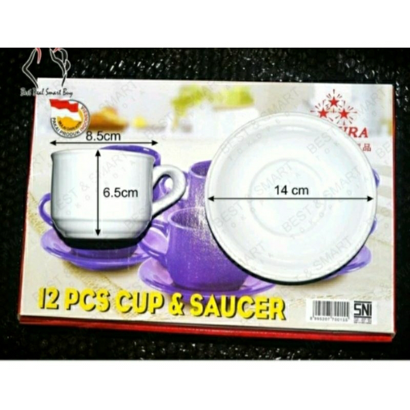 Cangkir Set / Cangkir Teh / Cangkir Kopi Nikura Set Isi 6 set gelas set nikura