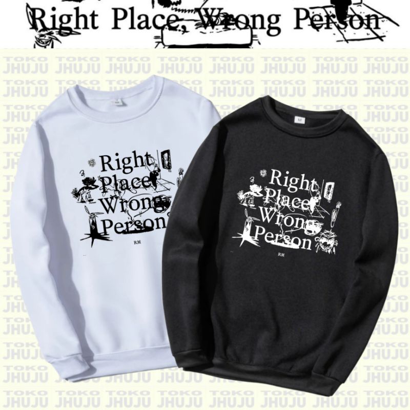 Sweater Sablon Rm Bangtan Right Place Wrong Person