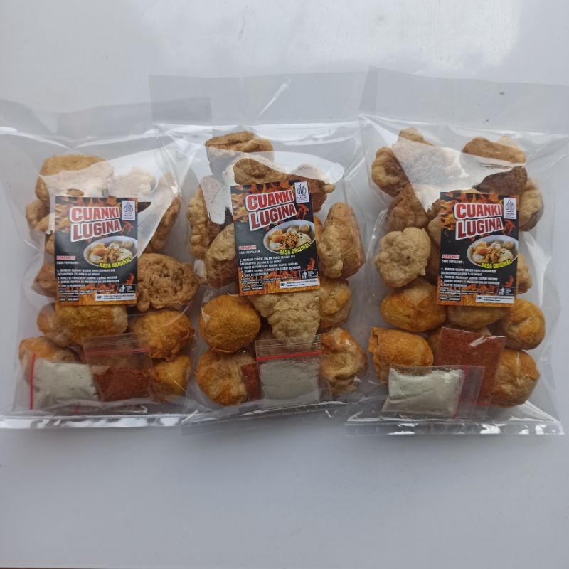 

Paket Cuanki Lugina 3 Bungkus/isi per bks 15 biji