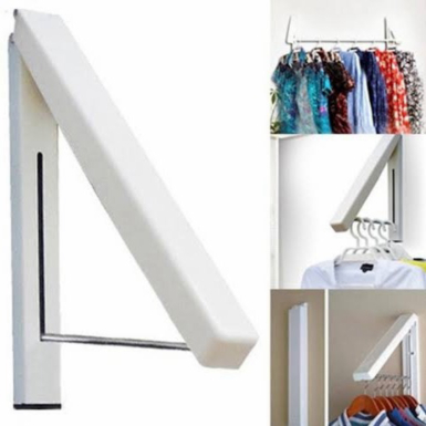 Dijual Hanger Gantungan Baju Jemuran Dinding Lipat Indoor Minimalis Stainless Limited