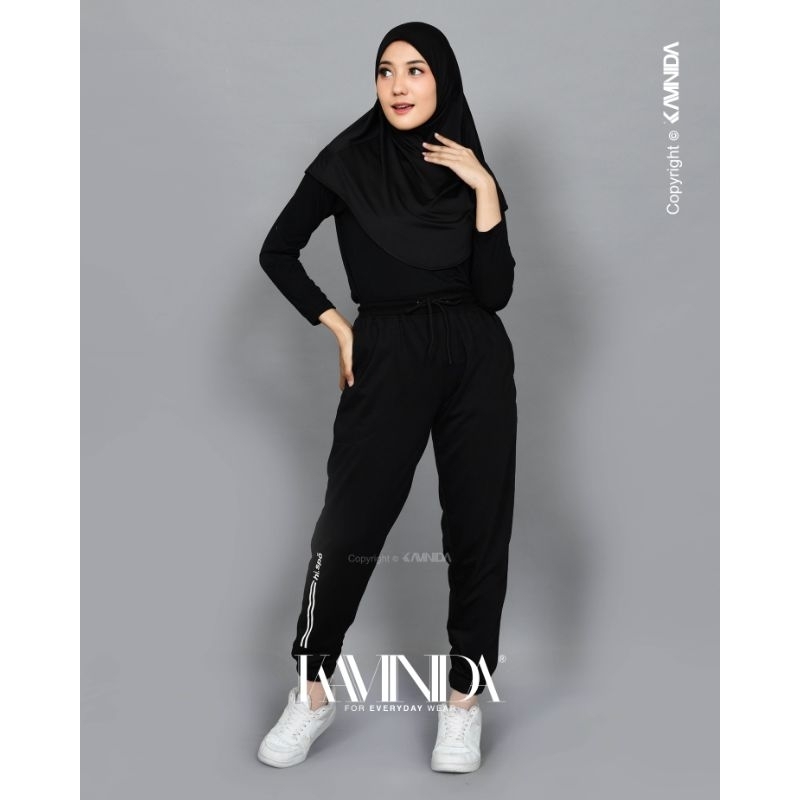 Jilbab Olahraga Sport Hijab Bergo Instan Tanpa Pet Bahan Spandek Jersey Premium Antem - Kerudung Hij