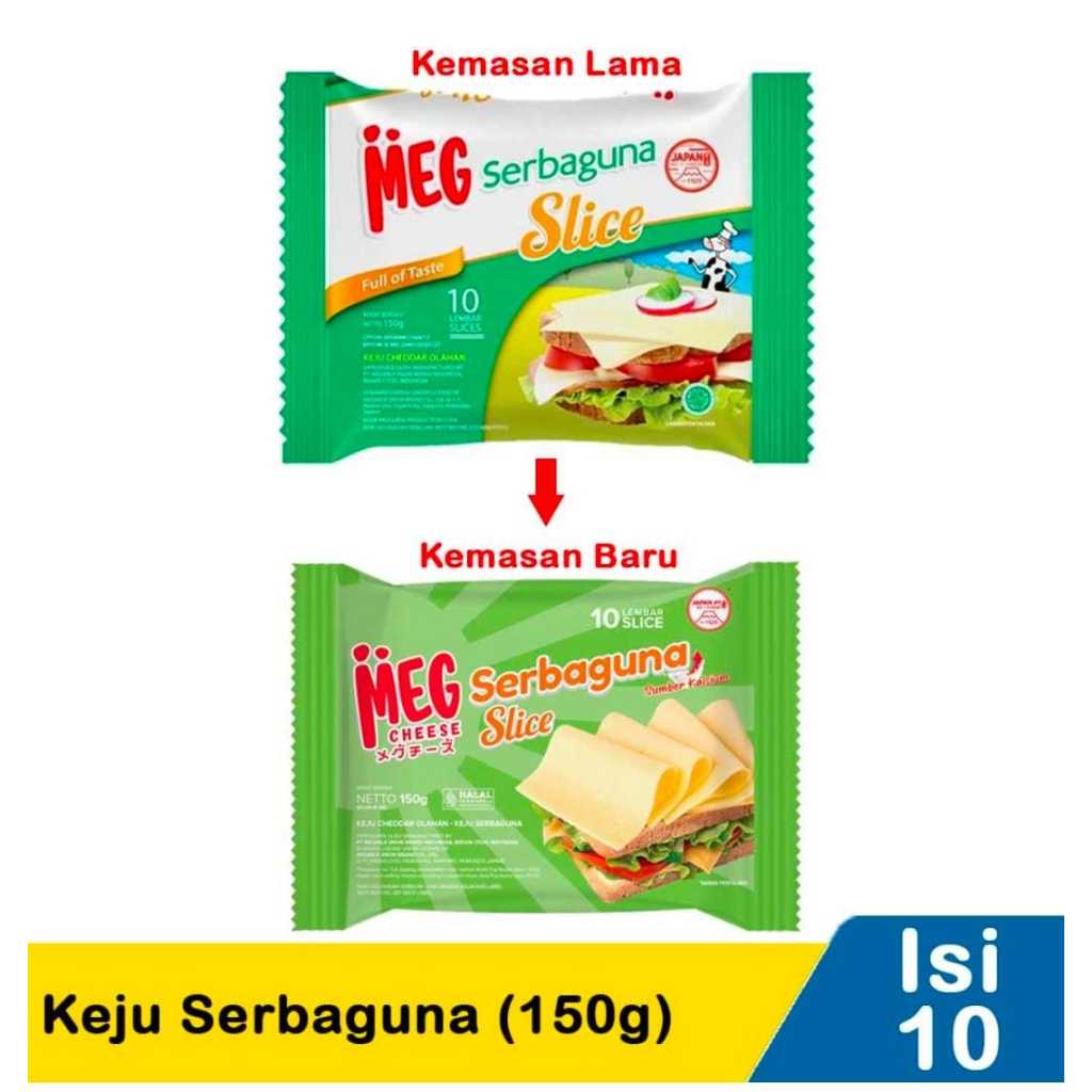 

Keju Meg Slice isi 10 150g