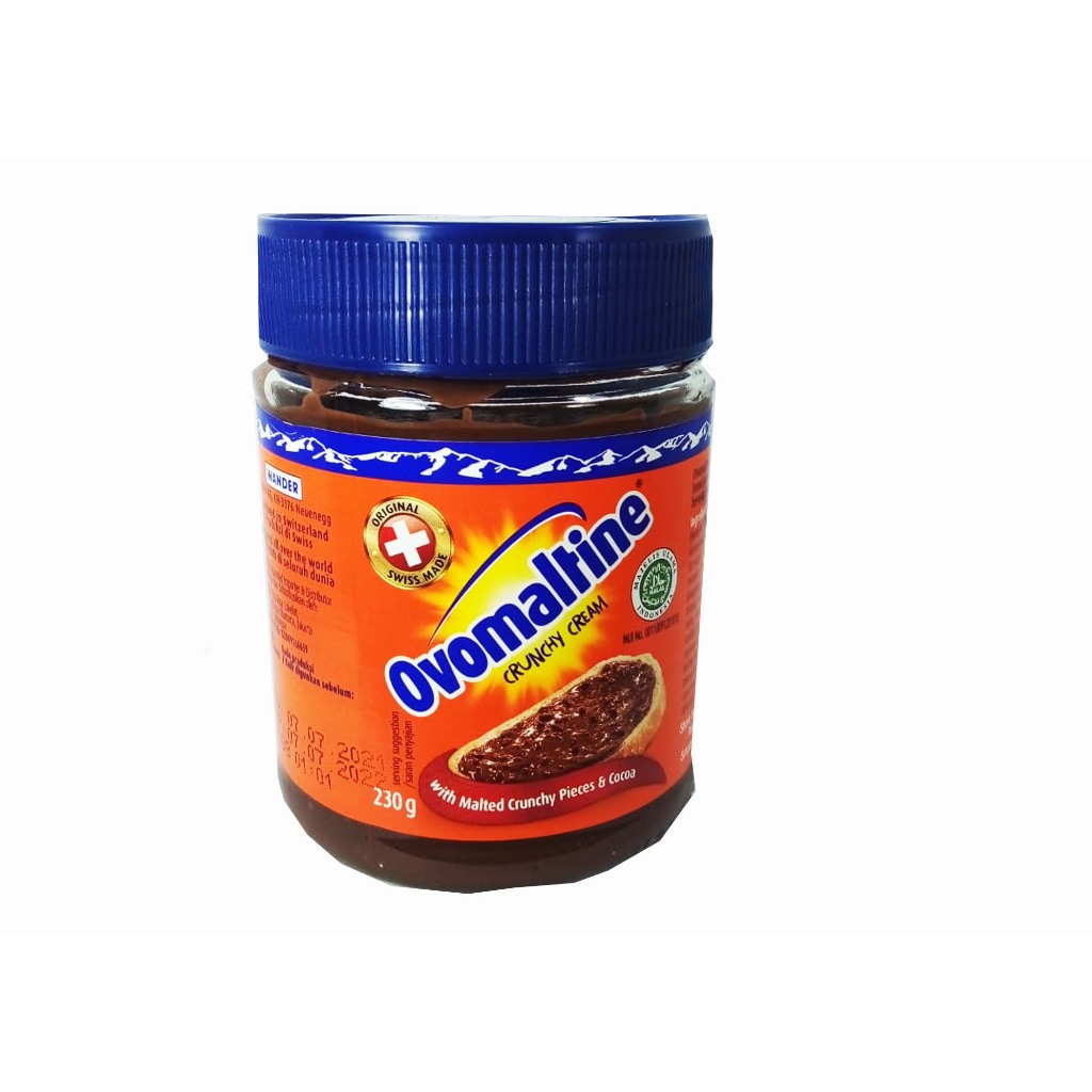 

OVOMALTINE CRUNCHY CREAM WITH MALTED CRUNCHY PIECES & COCOA 230G
