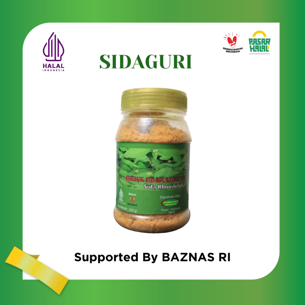 

SIDAGURI / SIDOGORI BUBUK Original 200 GRAM - Sida Rhombifolia - MURNI - Tanpa Pengawet - BUBUK HALUS - MURNI