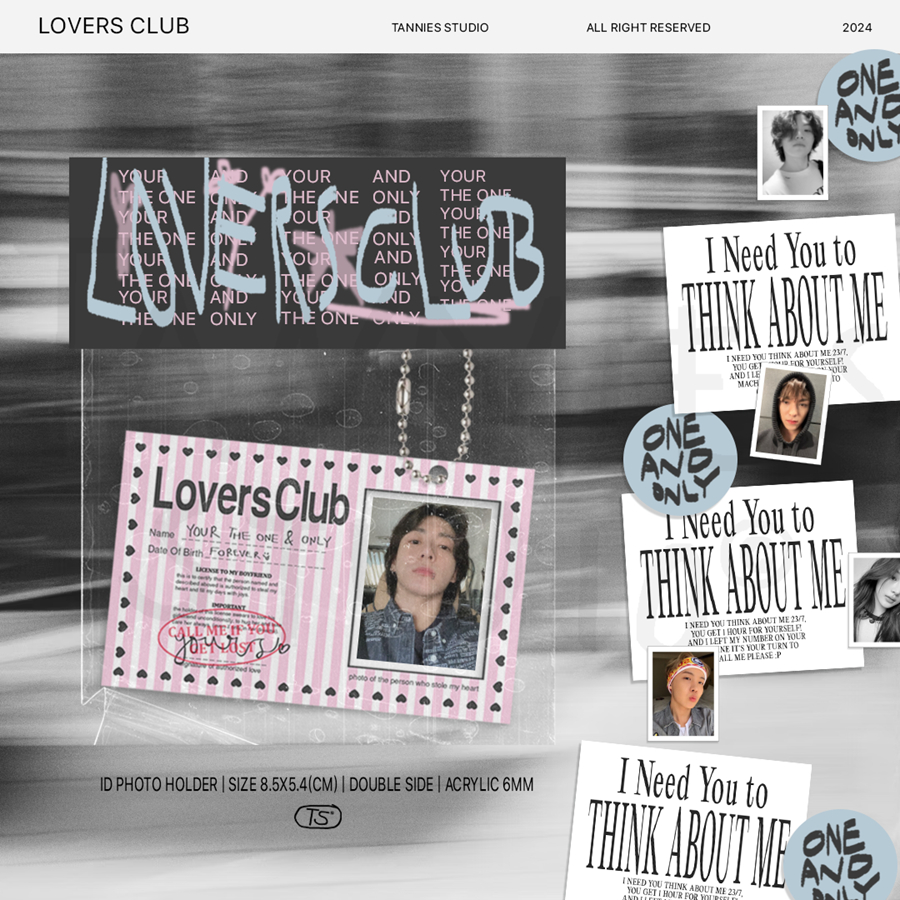 

Lovers Club Photo ID Holder | tannies studio