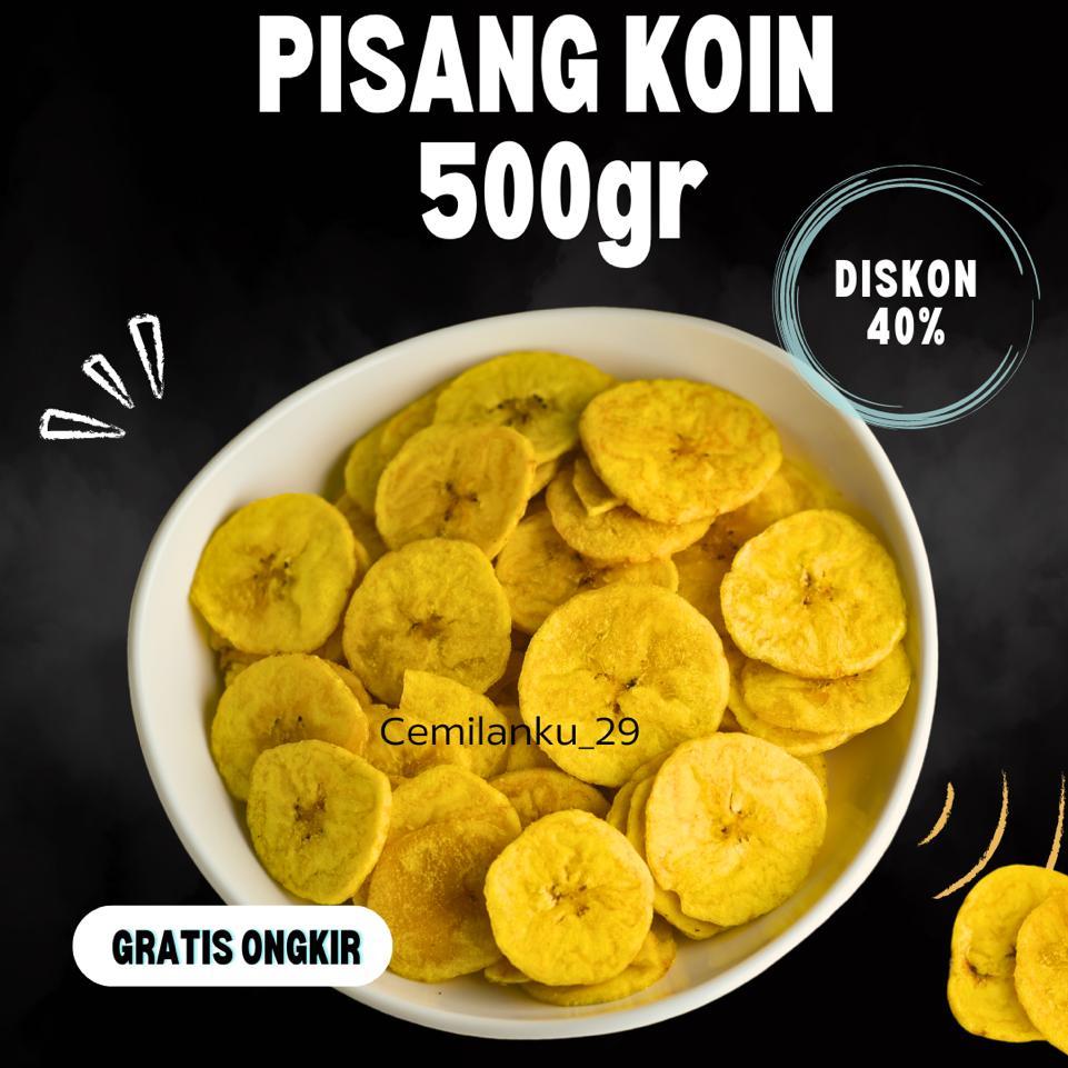 

Keripik Pisang Koin Manis Kiloan 500gr