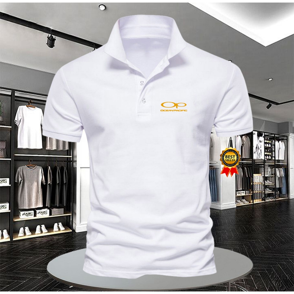 Kaos polo - T shirt Kaos polo shirt logo OP Gol | Kaos kerah pria lengan pendek