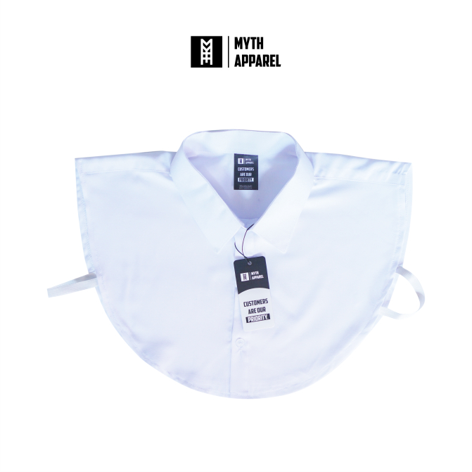 Fake Collar / Kerah Palsu All Size Pria Wanita / Putih / Myth