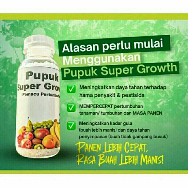 Pupuk Super Growth ORIGINAL isi 250ml