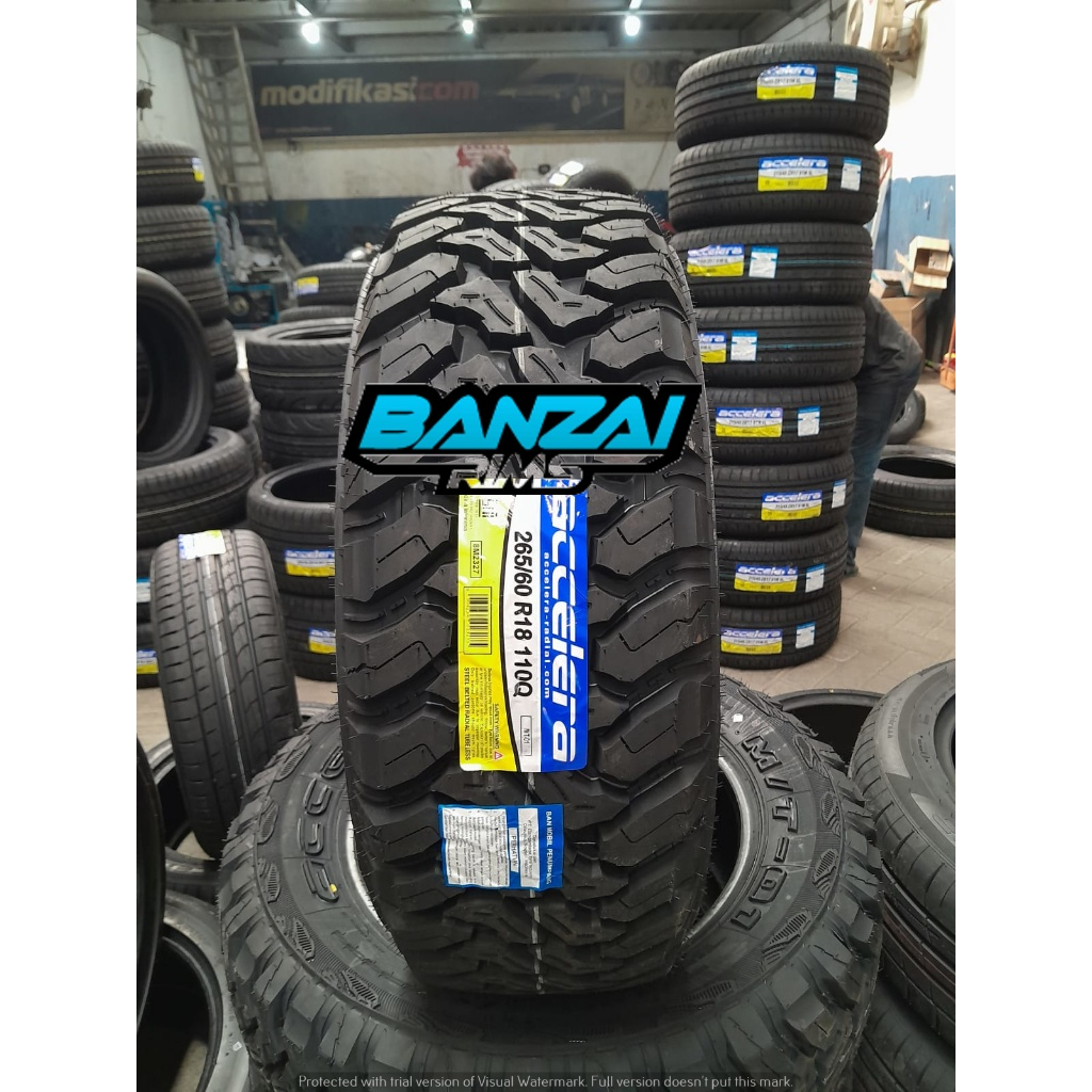 Ban mobil offroad ring 18 Ban mobil 265 60 R18 Ban Tubeless ring 18 mer ACCELERA M/T 01 265 60 R18