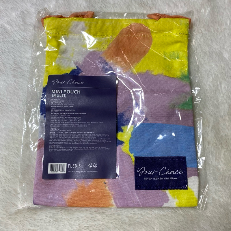 Ready Stock Seventeen Your Choice Merch Mini Pouch Sealed