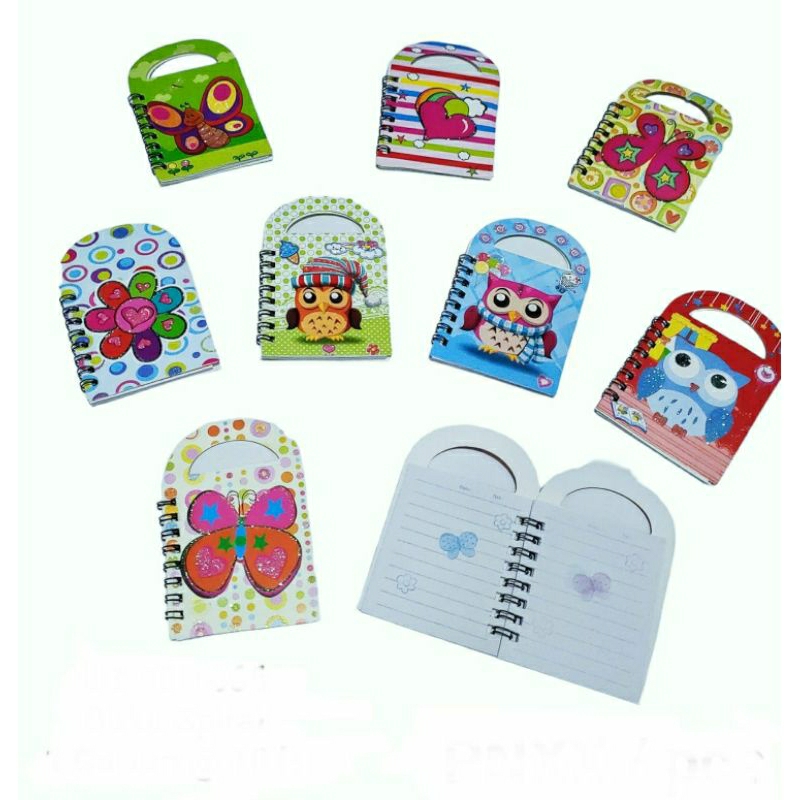 

memo diary spiral kecil(note book) isi 35 halaman