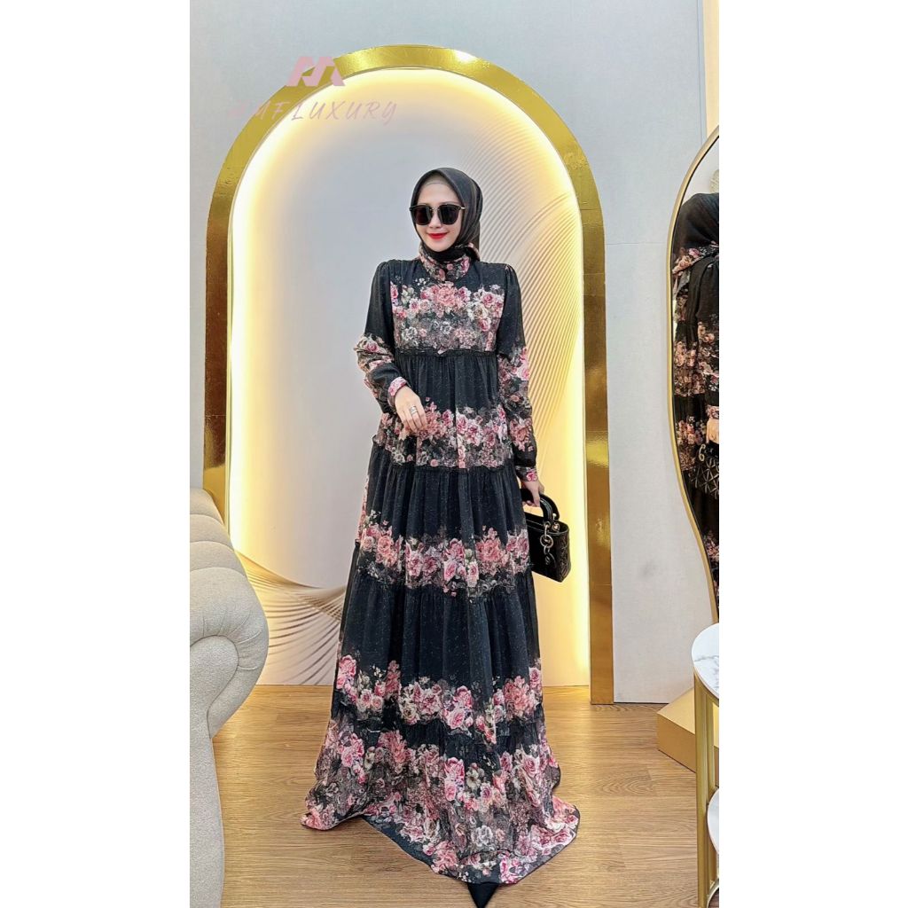 HMF Luxury - Baju Gamis Wanita Rubina Dress by Hmf Luxury