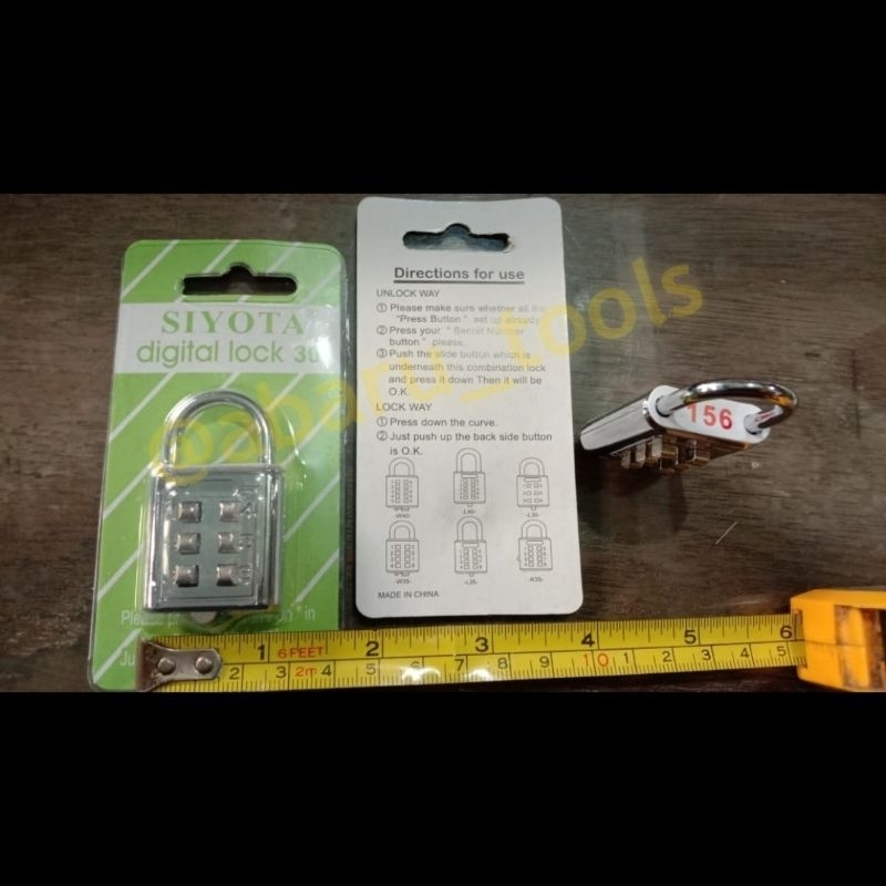 Gembok Koper Digital Angka Gembok Gembok Angka Gembok Pin Sandi Gembok Nomer Gembok Nomor