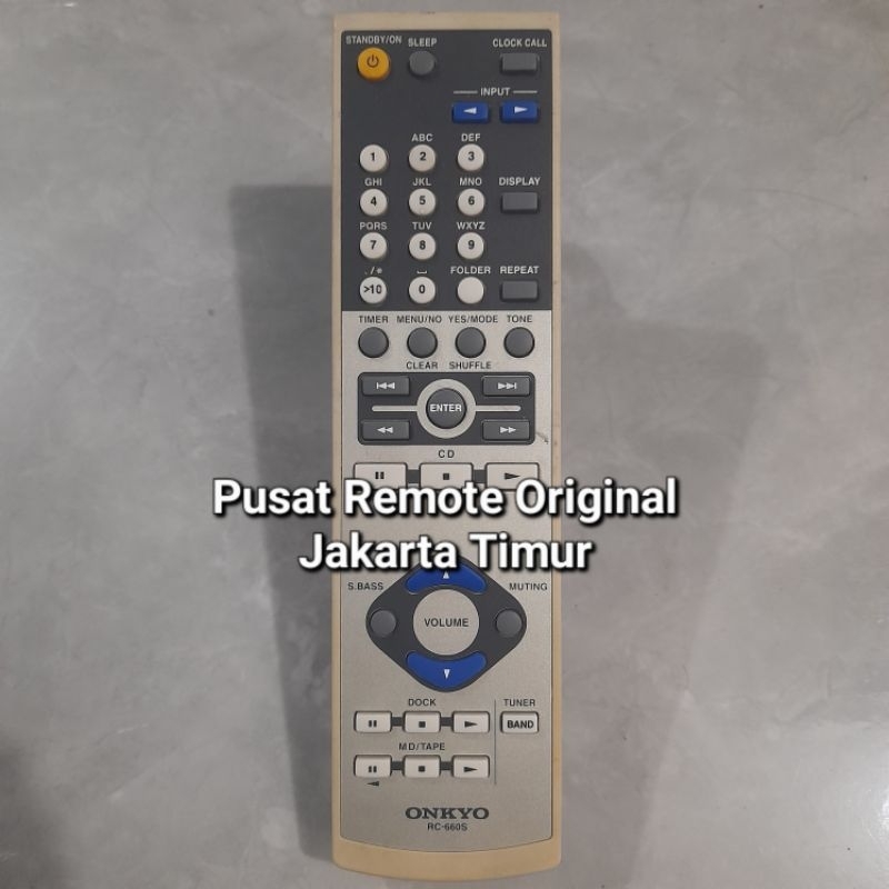 REMOTE REMOT AUDIO SYSTEM AMPLIFIER ONKYO RC-660S ORIGINAL ASLI