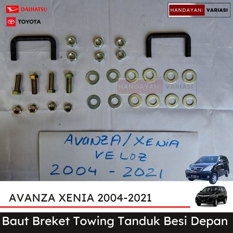 Baut Breket Dudukan Tanduk Towing Depan Avanza Xenia Veloz 2004 2021 Baut Brecket Besi Arb