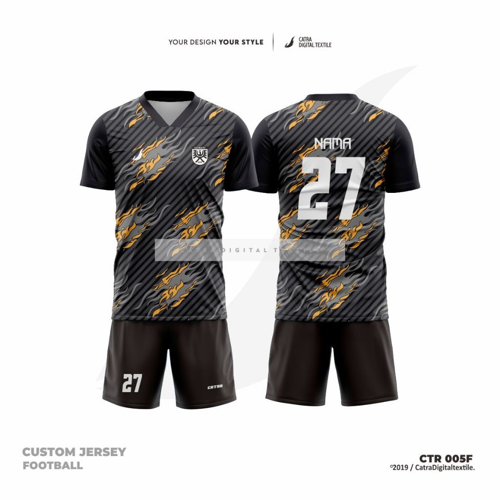 Custom Jersey Futsal [Bisa satuan] MILANO Berkerah
