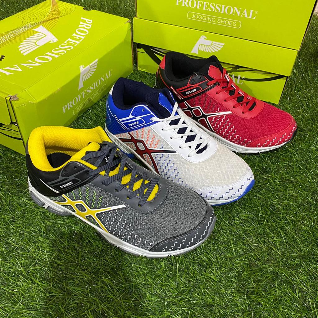 Sepatu Badminton running volly Professional Rusher