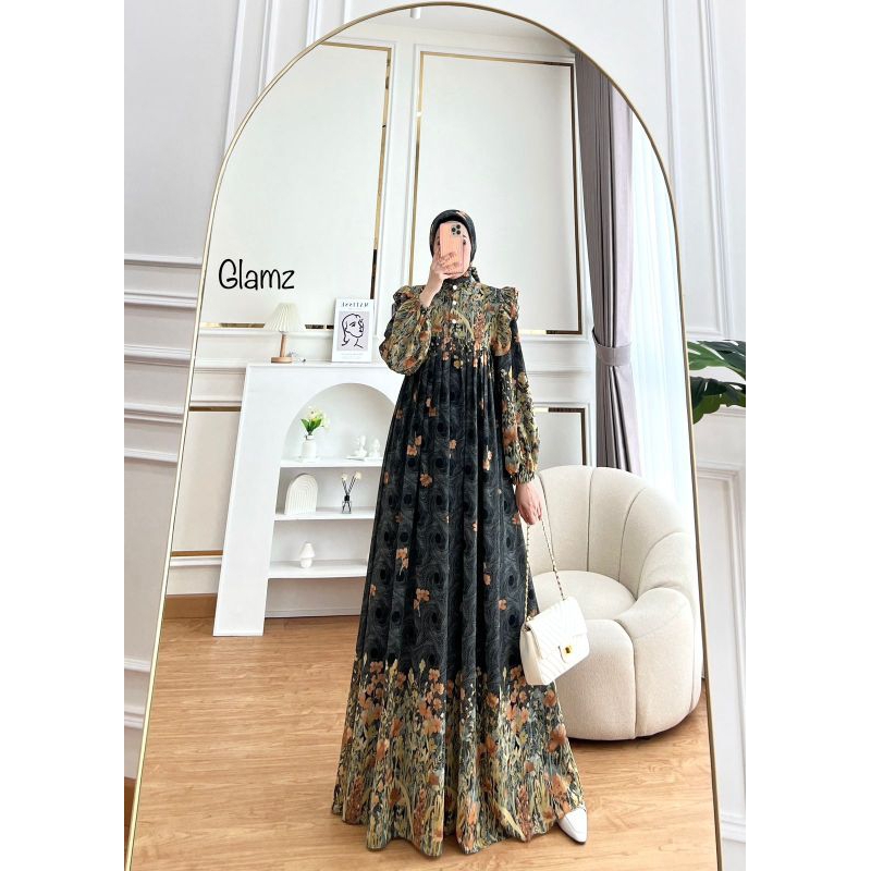 Zahira1808 Zafia 7 Gamis Dress set Hijab Segiempat Original Glamz