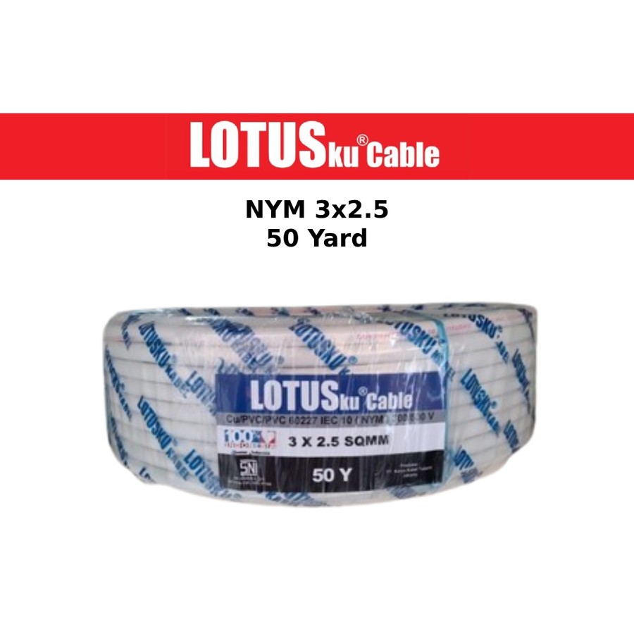 Kabel LOTUS LOTUSKU NYM Kawat 3x2.5 50 Yard