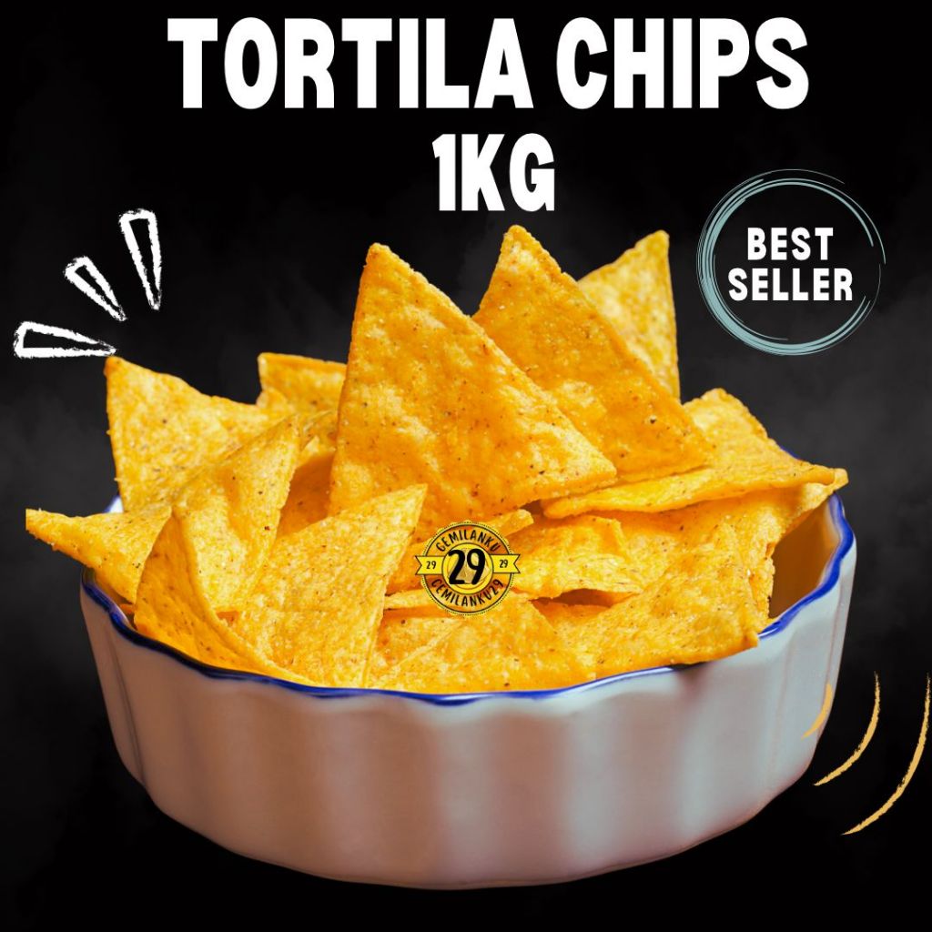 Keripik Tortilla Chips Rasa Jagung Bakar 1kg