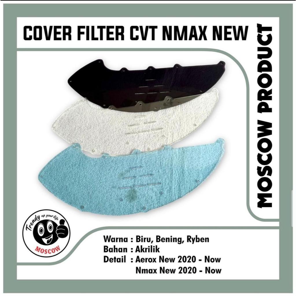 MOSCOW COVER FILTER UDARA AKRILIK NMAX BARU TAHUN 2020 2021 2022 2023 NMAX 155 CONNECTED TUTUP FILTE