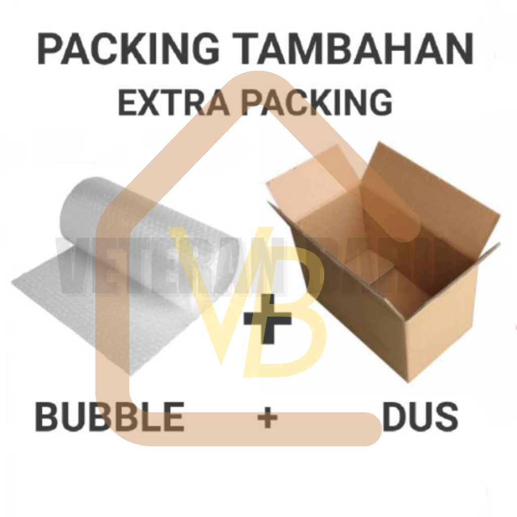 

Extra packing Dus Bubble wrap Packing tambahan