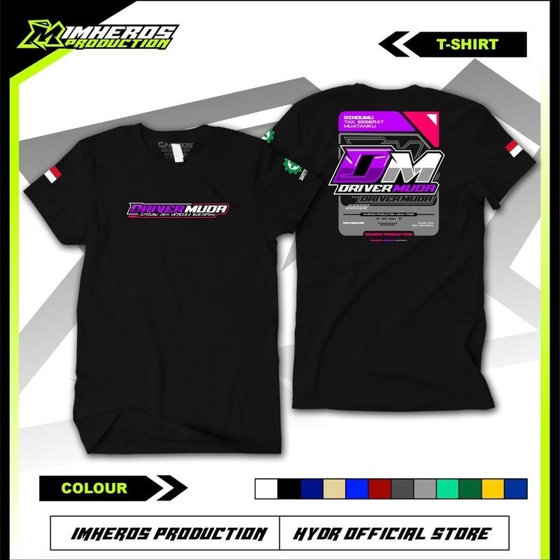 Kaos DRIVER MUDA V2 Kaos Driver Muda Kata Kata Terbaru ~ FREE STIKER