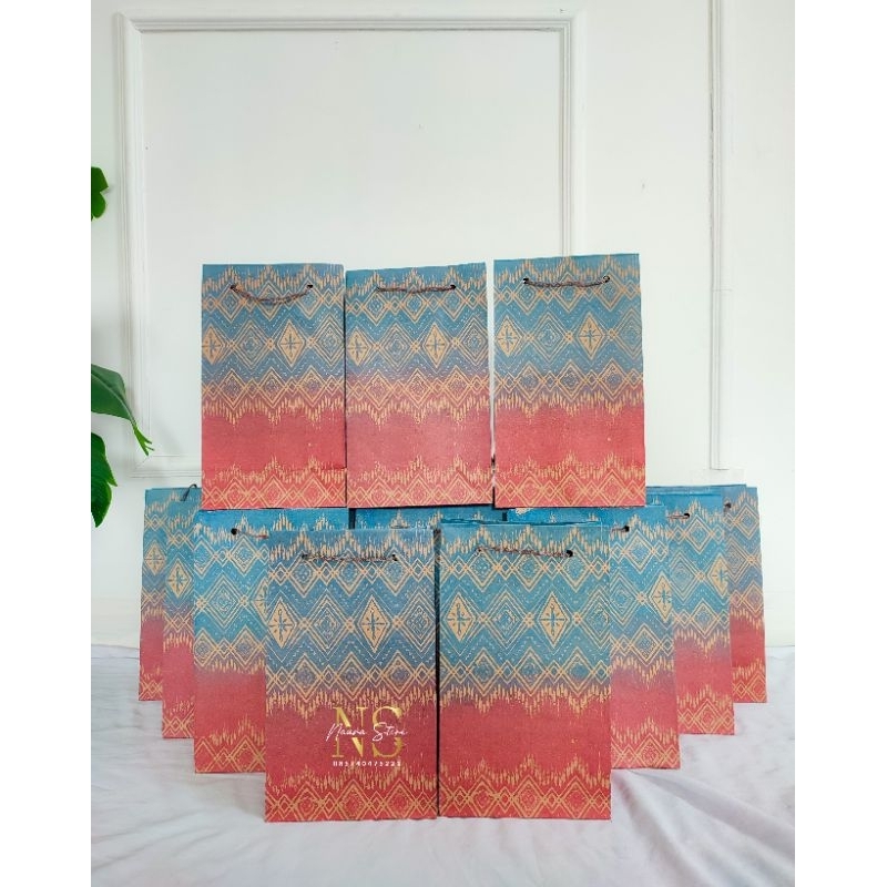 

{PAPERBAG MOTIF 1} Paperbag Songgong ukuran wafer