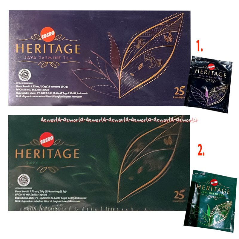 

Sosro 25envelope Heritage Java Jasmine Tea Teh Celup Sostro Java Green Tea