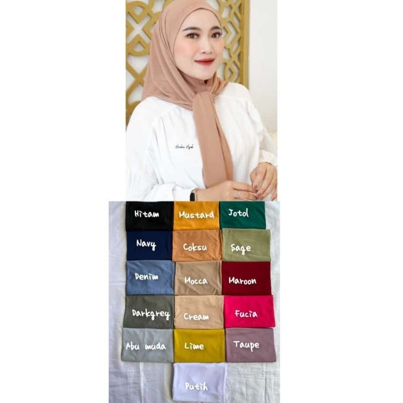 Hijab Instant Non Pet/ Hijab Non Pet/ Hijab Sport