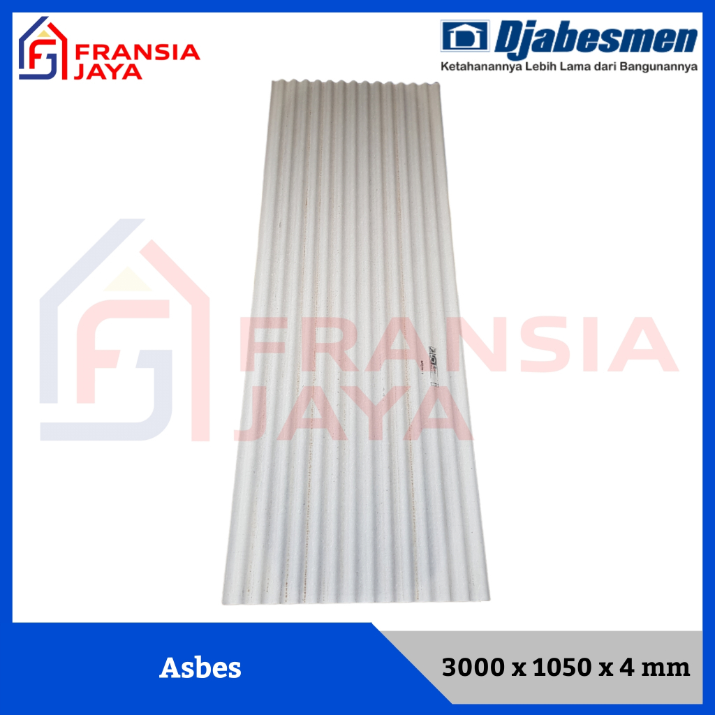 Djabesmen Asbes Gelombang Kecil 3 Meter Atap Asbestos