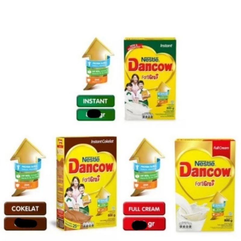 

DANCOW Fortigro bok 780gr Instan / Full Cream / Coklat