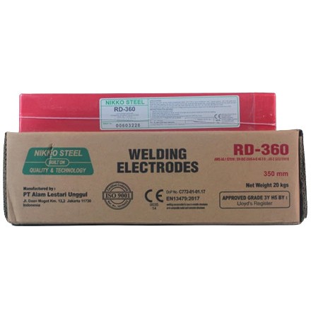 Kawat Las RD-360 4mm 5kg E7016 Nikko Steel 7016 RD360 4mm 5kg