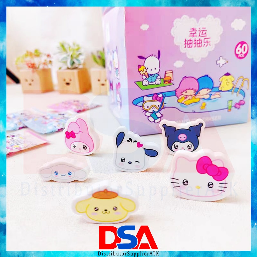 

PENGAHPUS BLIND BOX MOTIF SANRIO CUTE FLAT PENGHAPUS PENSIL BB