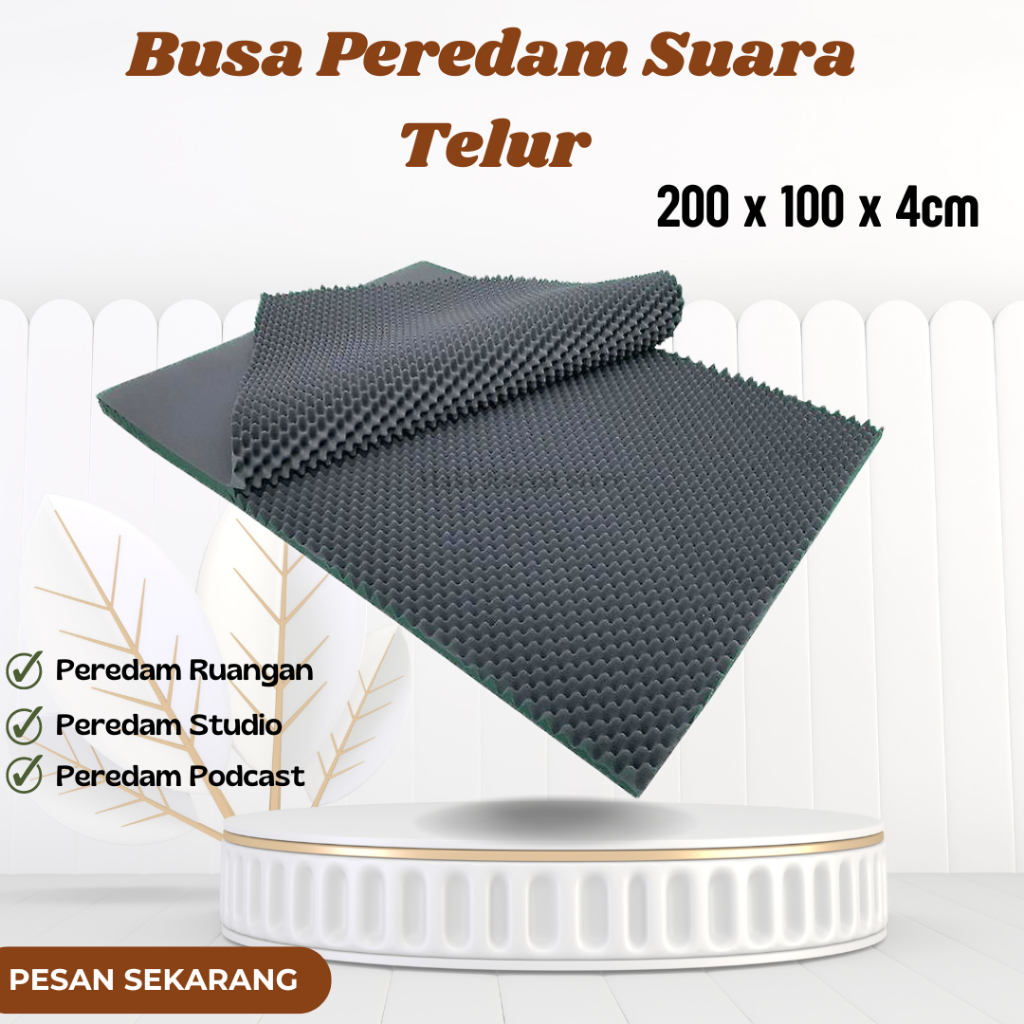 Busa Peredam Suara 200x100x4cm - Busa Telur  Soundproof Egg Foam