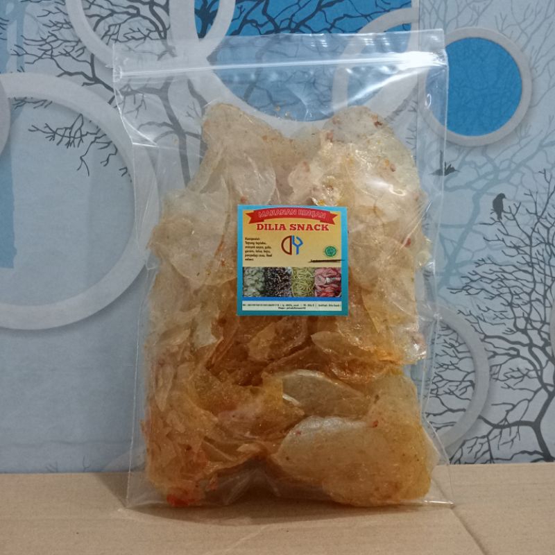 

keripik kaca pedas daun jeruk berat ±125gram