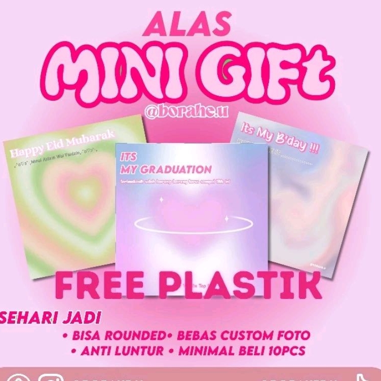 

(COD) ALAS MINI GIFT | ALAS PACKING CUSTOM FREE PLASTIK | GOSEND