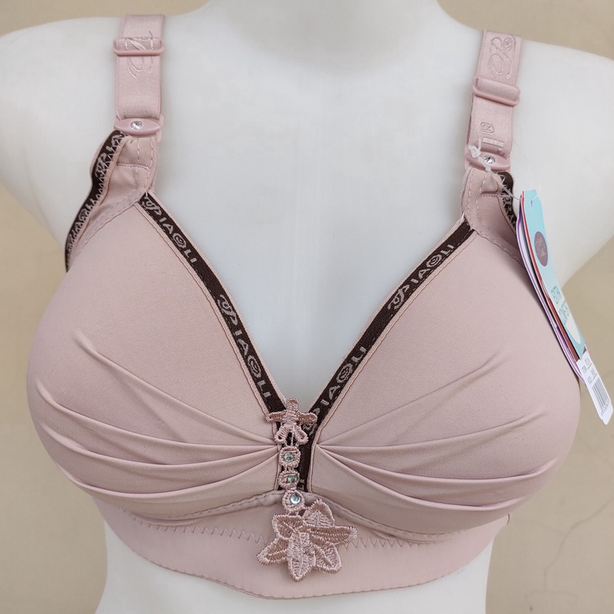 GROSIR BH Piaoli 316 uk 36  46 Kait 3 Cup BC Busa Bintik Sedang Tanpa Kawat