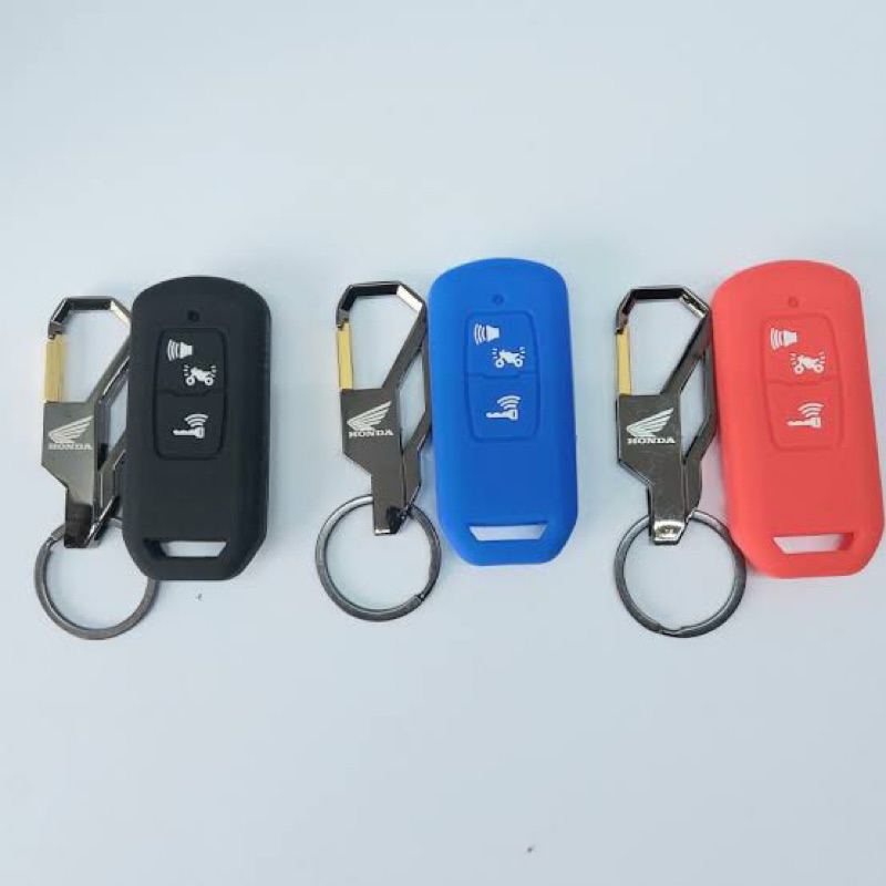 Paket gantungan kunci logo Vario 160 + Cove silikon remote Honda Vario 160