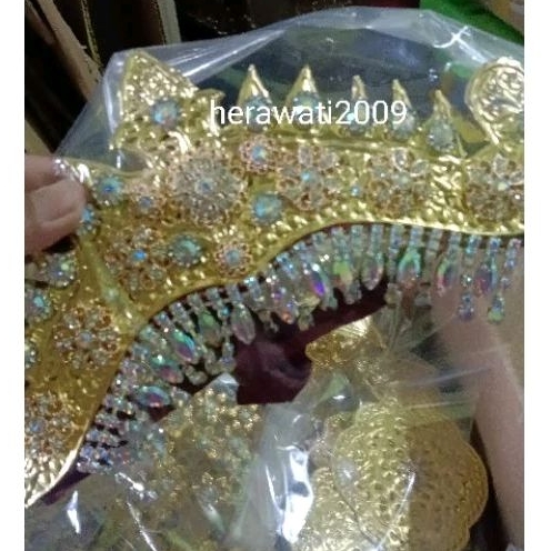 Mahkota Palembang Cewek/pilis pengantin Palembang