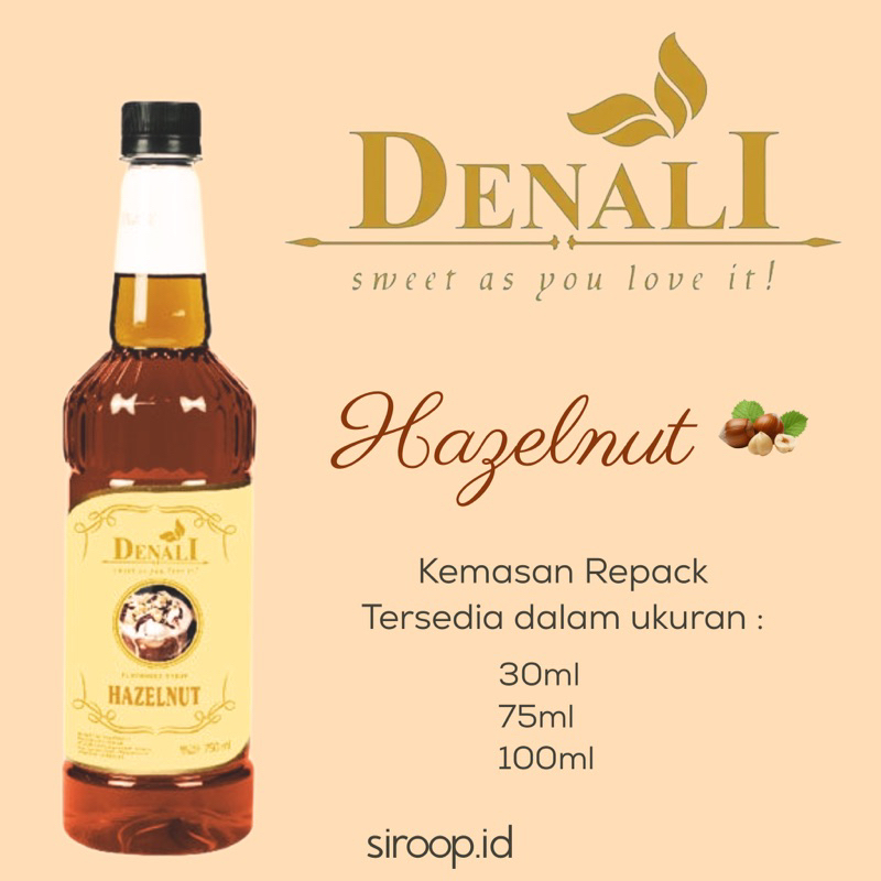 

Repack Denali Syrup Coffee Hazelnut (30ml,75ml,100ml)