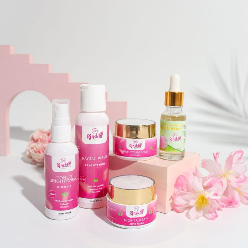 RJNSKIN NR GLOW ORIGINAL PAKET LENGKAP ACNE WITH SERUM