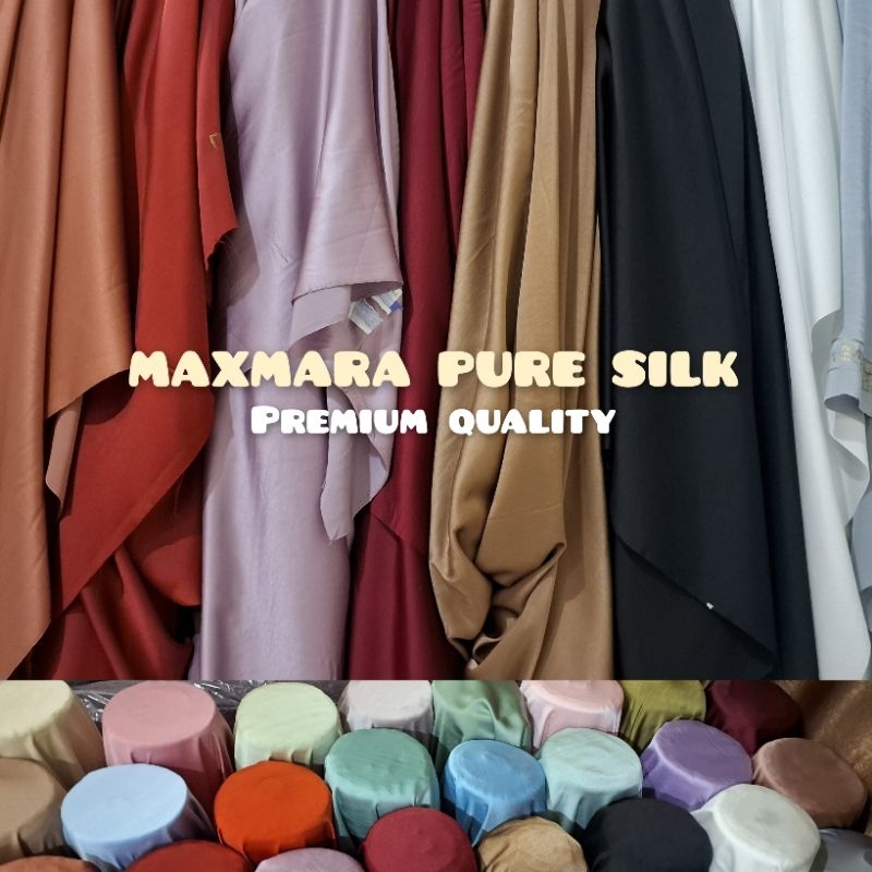 kain MAXMARA PREMIUM/Kain Bridesmaid/Kain Satin Maxmara Pure Silk