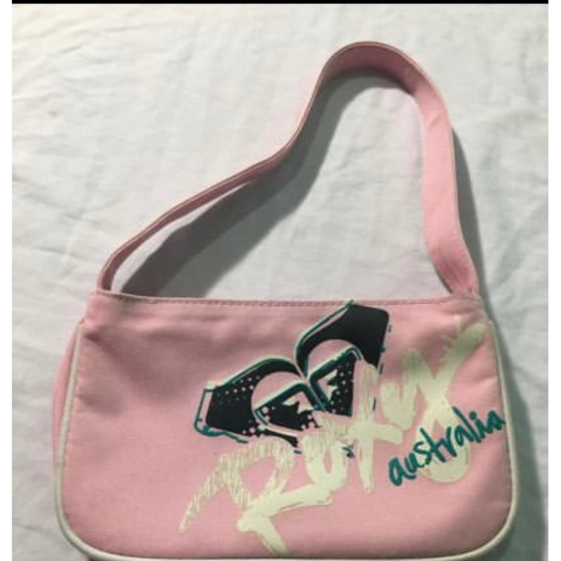 Tas y2k Roxy pink shoulder bag