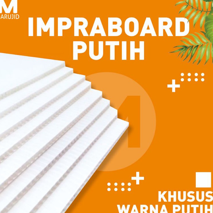 

Ready Istimewa INFRABOARD IMPRABOARD PUTIH hanya putih A1 Tebal 5mm 8x6cm 6x85cm PP BOARD
