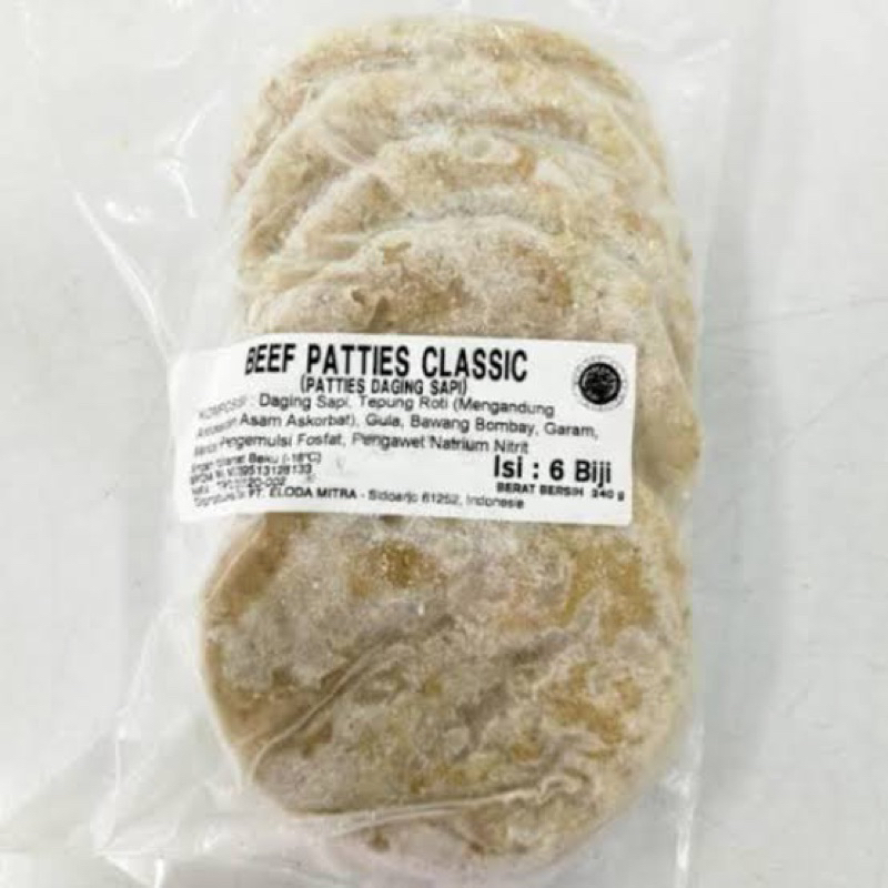 

bernardi beef patties Classic isi 6