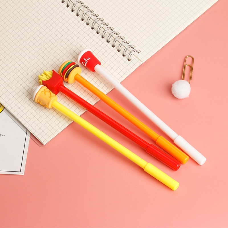 

Pena Fast Food Pena Karakter Lucu Model Junk Food Burger Soda Cola French Fries Pen Karakter AL